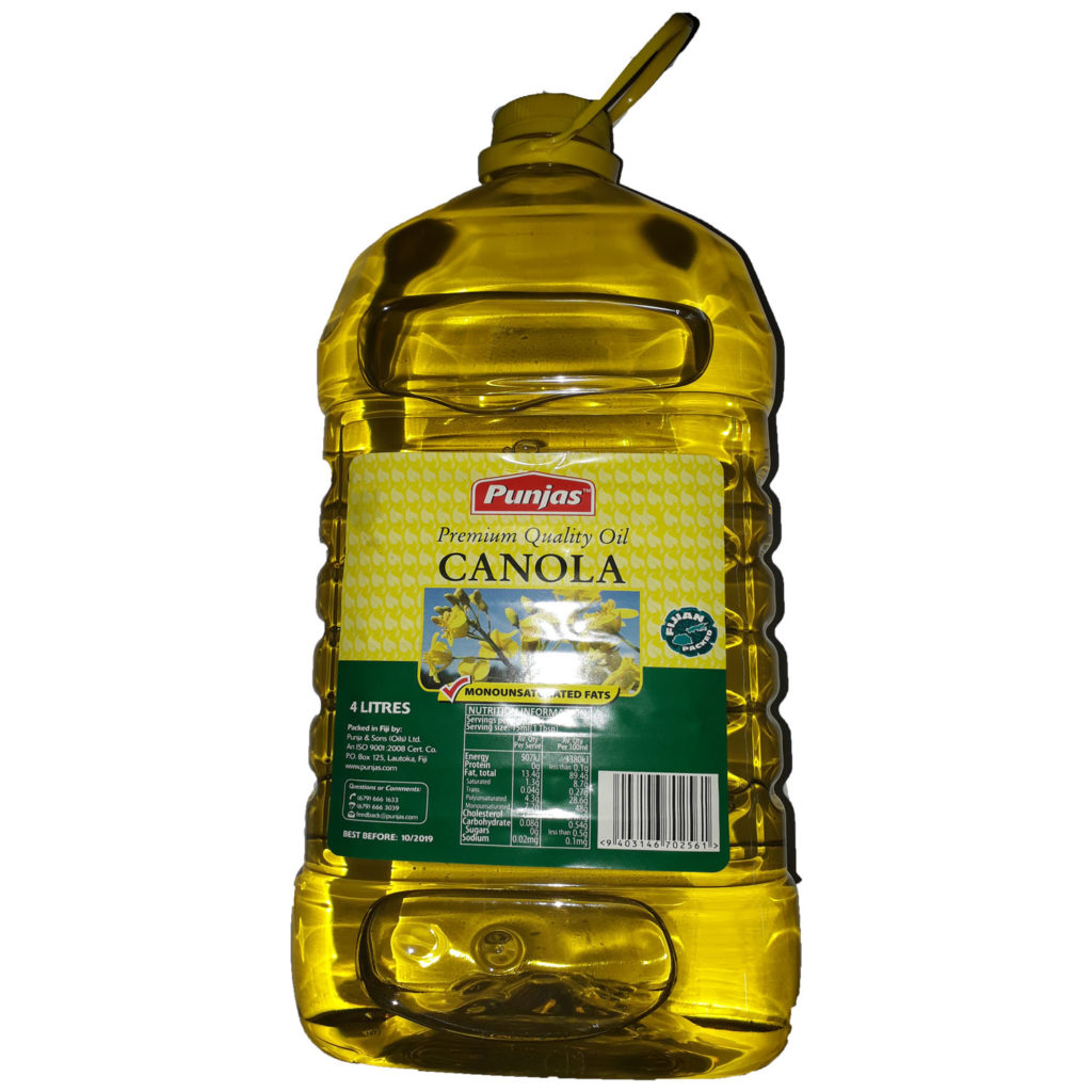 Punjas Canola Oil 4ltrs is available at your RB Patel Stores around Fiji.