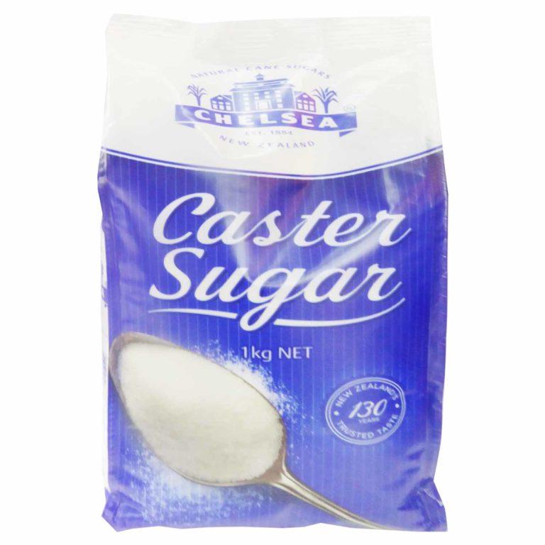 Chelsea Caster Sugar 1kg is available at any RB Patel Outlet around Fiji.
