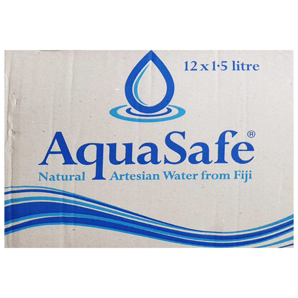 Aqua Safe Water 12 x 1.5 Ltr is available at your RB Stores around Fiji.