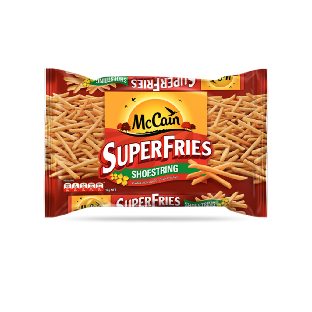 McCain Shoestring Fries 900g is available at any RB Patel outlet
