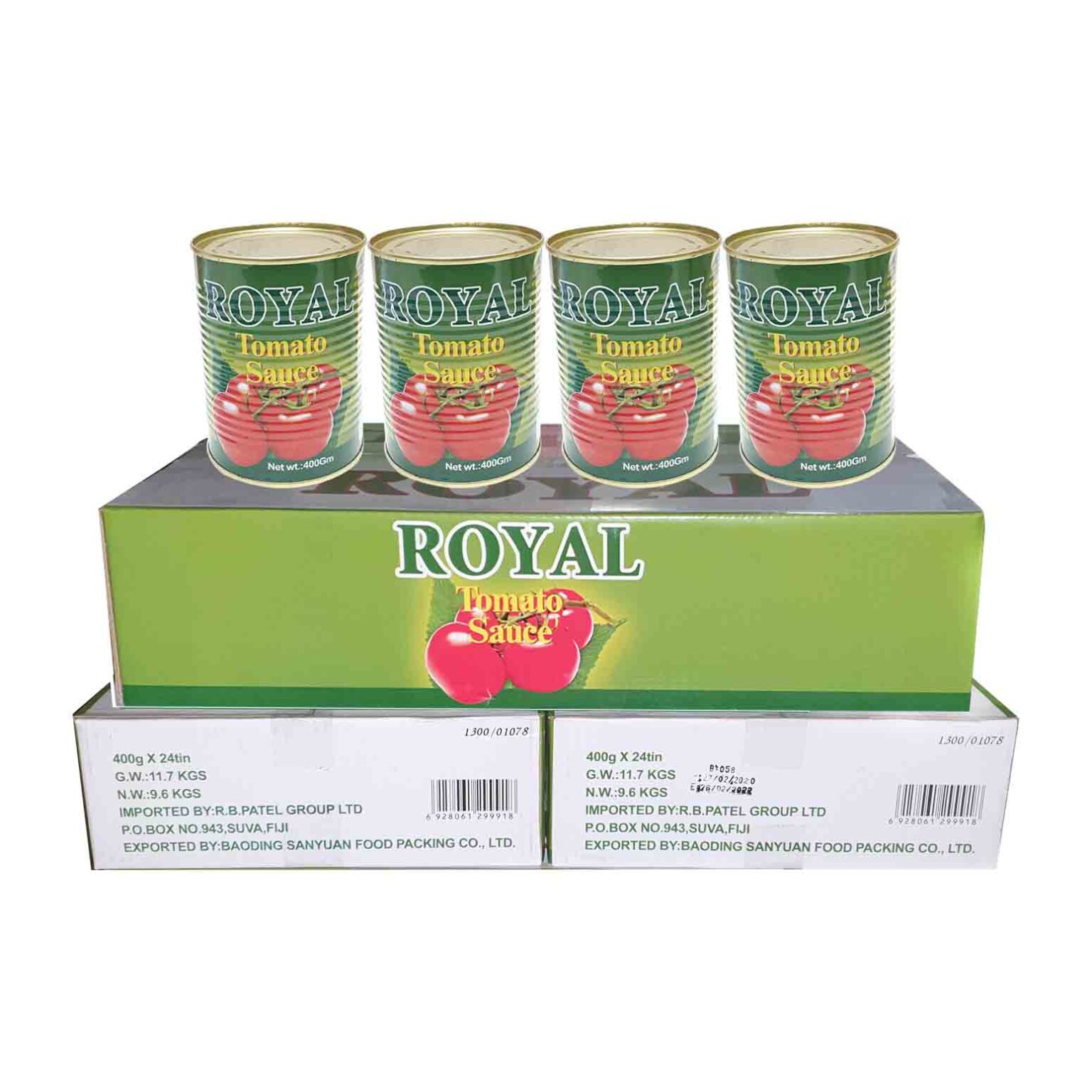 Royal Tomato Sauce Refill 400g x24 (Ctn) available at any RB Patel Stores
