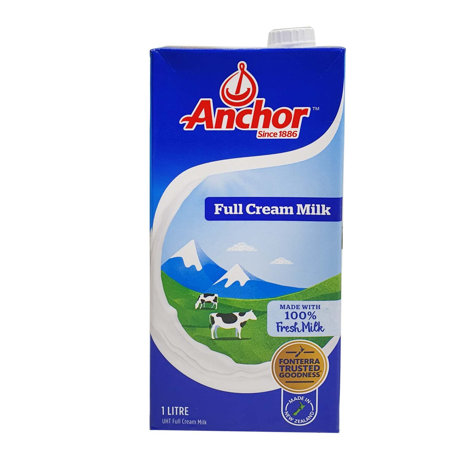 Anchor Full Cream Milk 1Ltr will give you creamy and rich taste of milk.