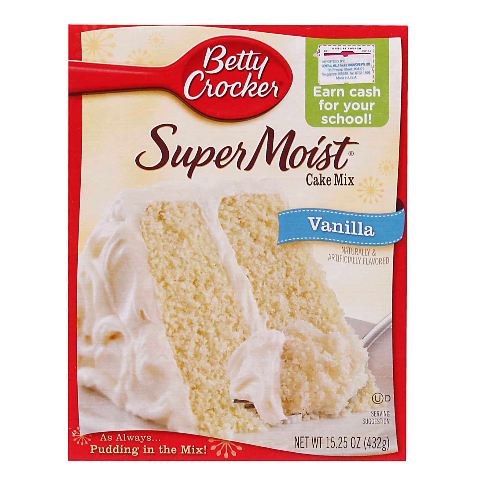 tendens fysiker vasketøj Betty Crocker Cake Mix ? Vanilla 432g - RB Patel Group