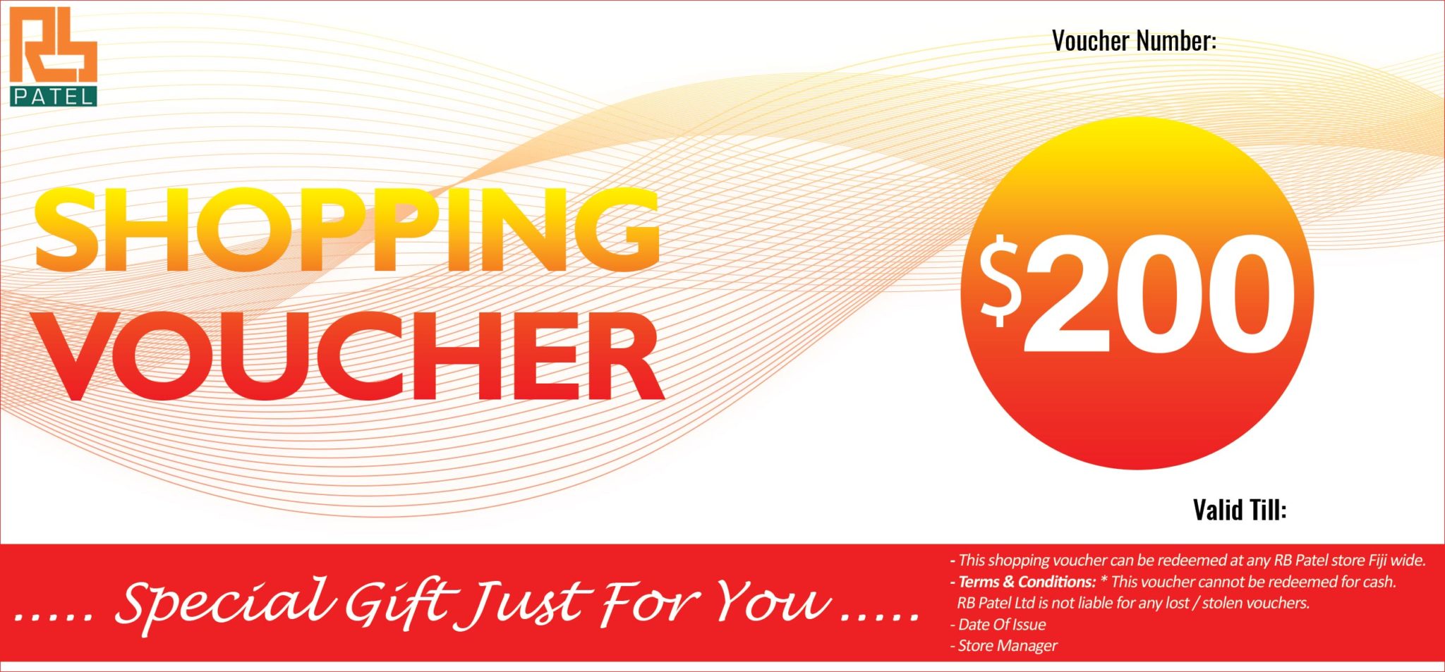 Shopping Voucher 200 RB Patel Group