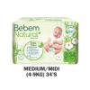 Bebem Natural Diaper Med - Midi 4-9kg 34s