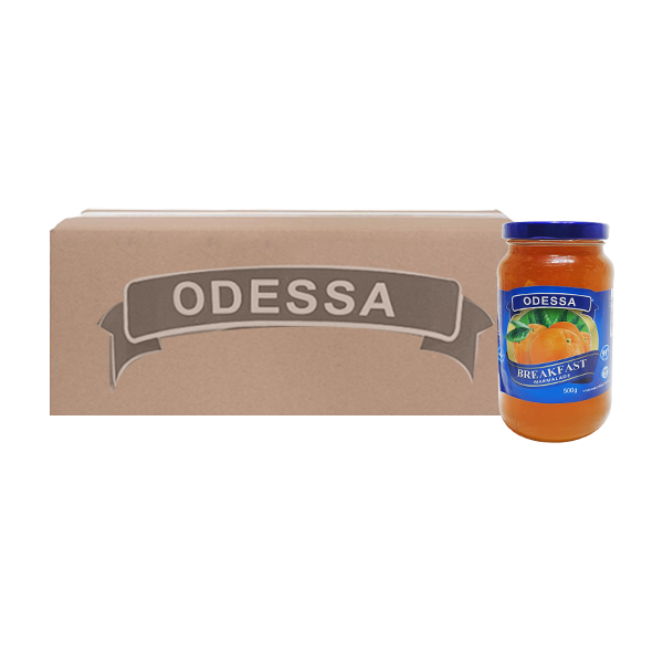 Odessa Fruit Jam Orange Marmalade 12x500g Ctn