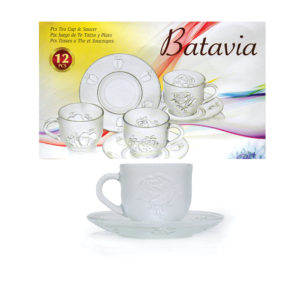 “BATAVIA” #32210.0380.97 6pcs Tea Cups & Saucer