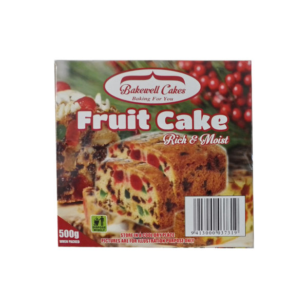 Bakewell Xmas Fruit Cake 500g