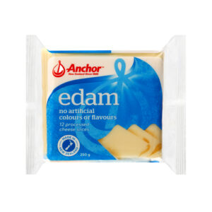 Anchor Edam Slice Cheese 12s 250g