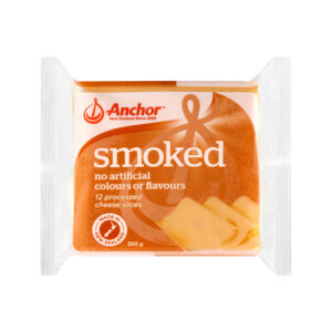Anchor Smoked Slice Cheese 12s 250g