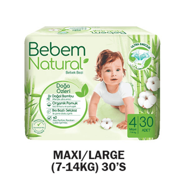 Bebem Natural Diaper Maxi 7-14kg 30s