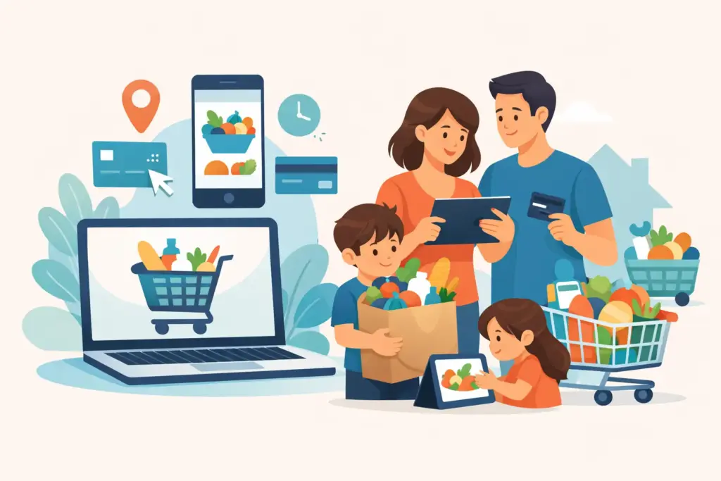 How to Online Grocery Shop for Families