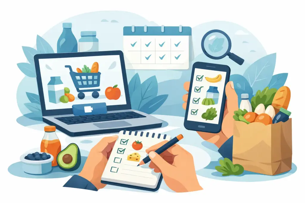 Weekly Online Grocery Shopping List Tips