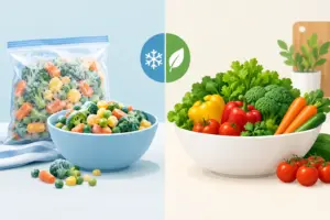 Frozen Vegetables Versus Fresh Produce for Family Meals